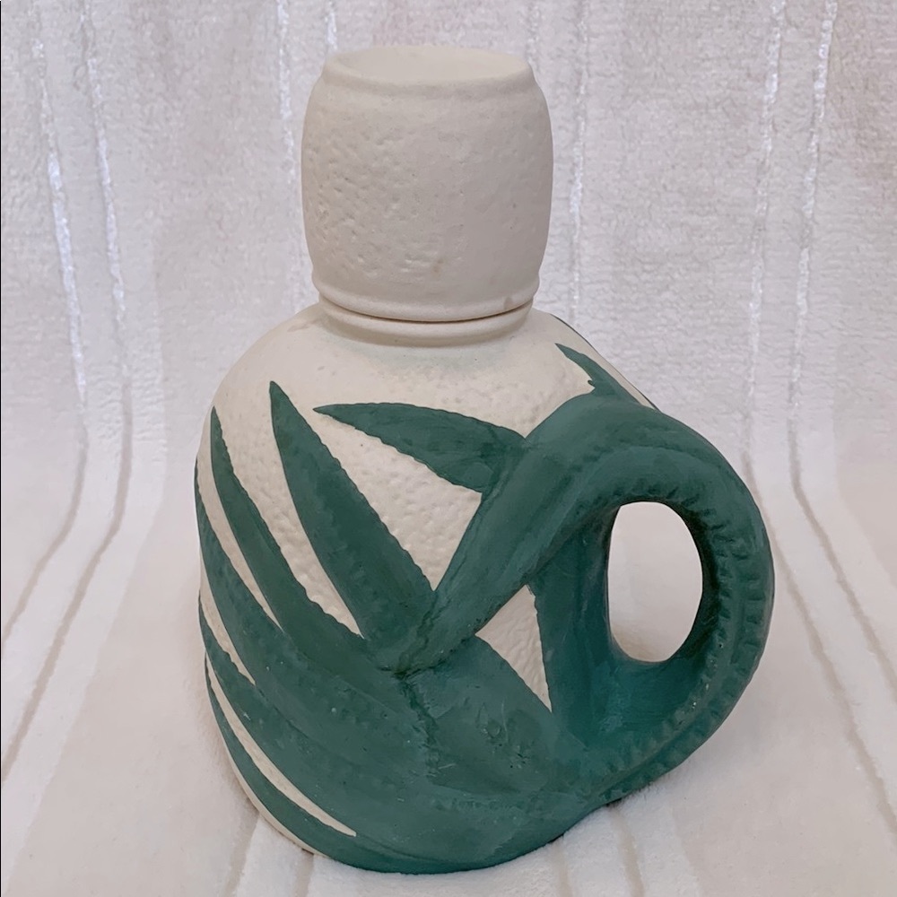Tequila Ceramic Bottle Mexico Vintage Decorative Collectible Modern Art Vase